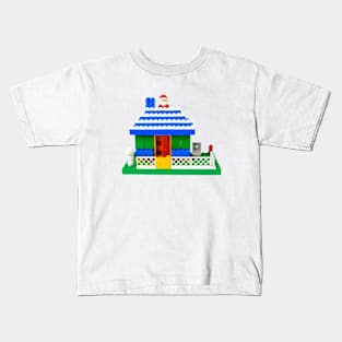 Minifigure Santa on the Chimney Kids T-Shirt